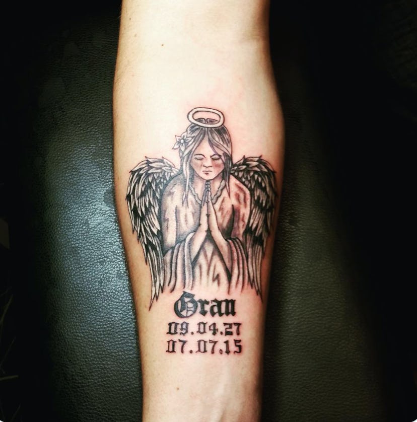 Angel in Memory of Tattoos: A Loving Tribute
