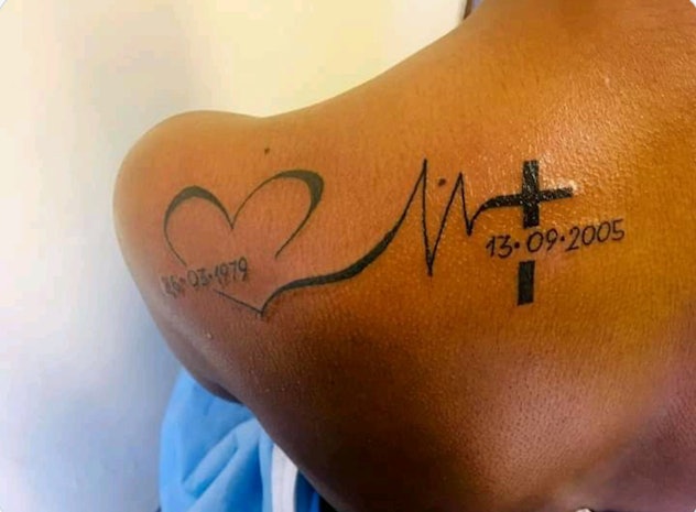 back tattoo, meaningful memorial tattoo ideas