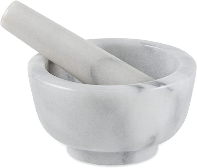 This mortar and pestle are home products Kim Kardashian uses. 