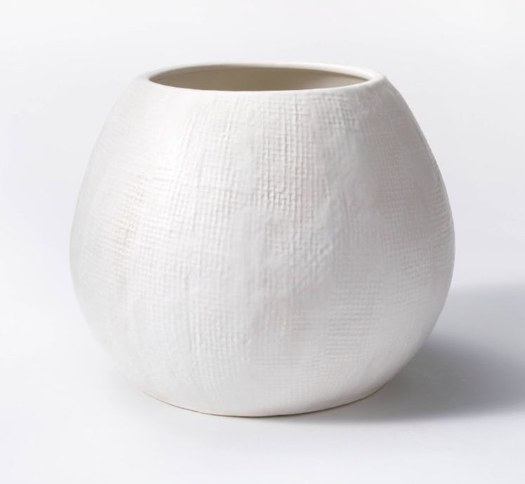 This white vase is like one of the home products Kim Kardashian uses. 