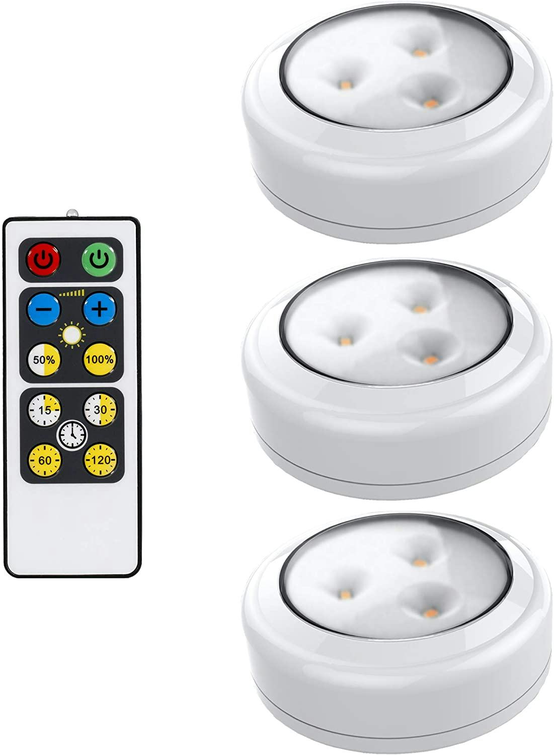 Brilliant Evolution LED Puck Lights (3-Pack)