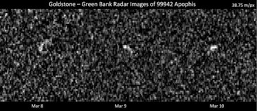 faint radar observations of an asteroid