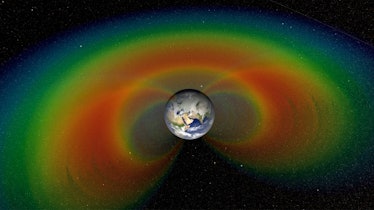 earth radiation illustration