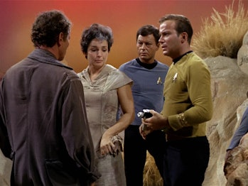 A scene from the Star Trek episode "The Man Trap."