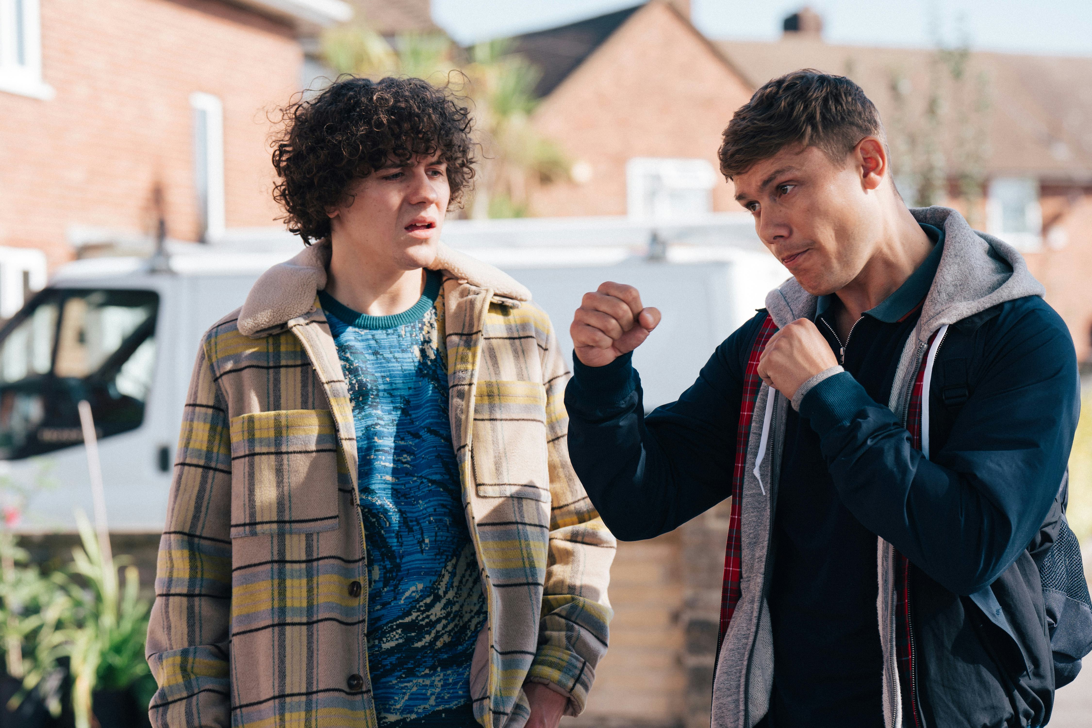 Dylan Llewellyn as Jack and Jon Pointing as Danny in Channel 4&rsquo;s &lsquo;Big Boys&rsquo;
