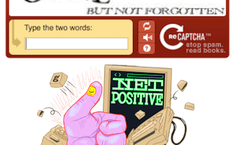Net positive logo next to captcha.