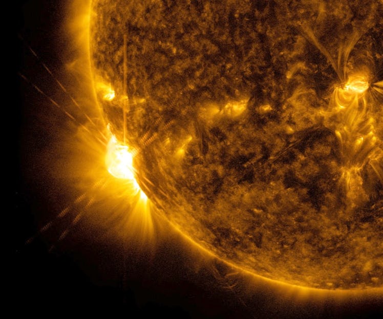 Solar flare from sun