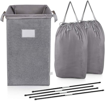 MCleanPin large collapsible laundry hamper with two liners, a great gift for college students