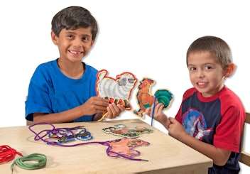 Melissa & Doug Lace and Trace Farm Animals For Fine Motor Skills