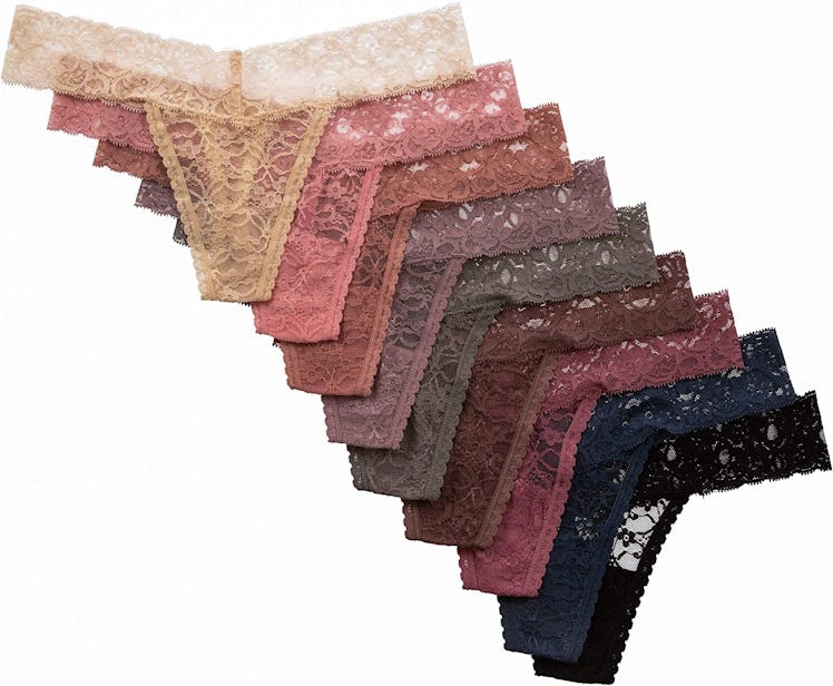 Alyce Ives Intimates All Lace Thong Underwear (10-Pack)