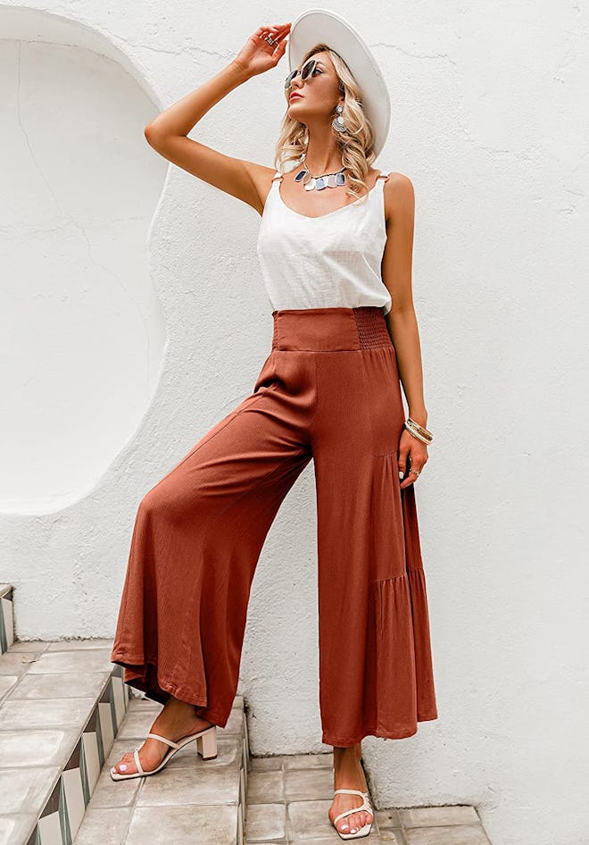 BerryGo High Waist Linen Pants