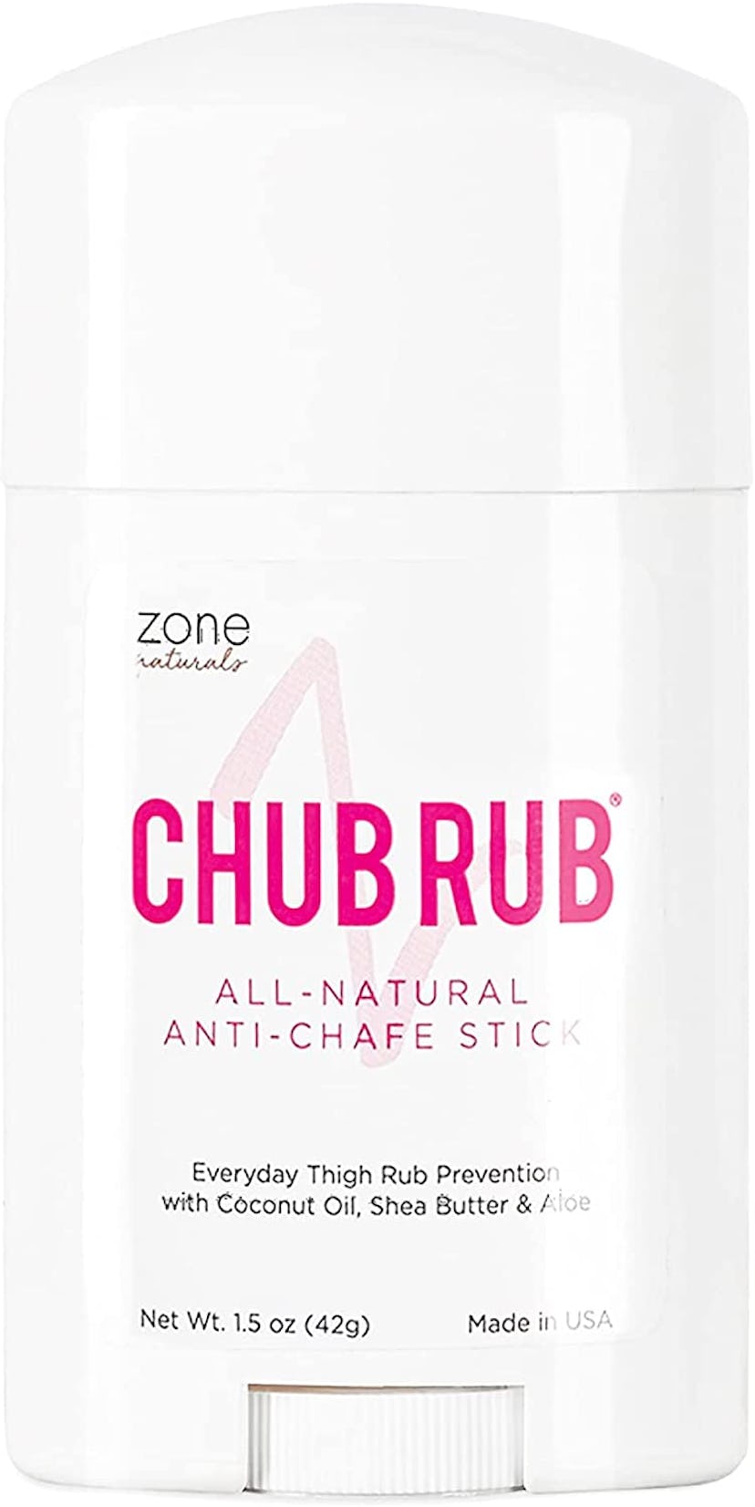 Zone Naturals Chub Rub Anti-Chafing Stick Prevents Chafing