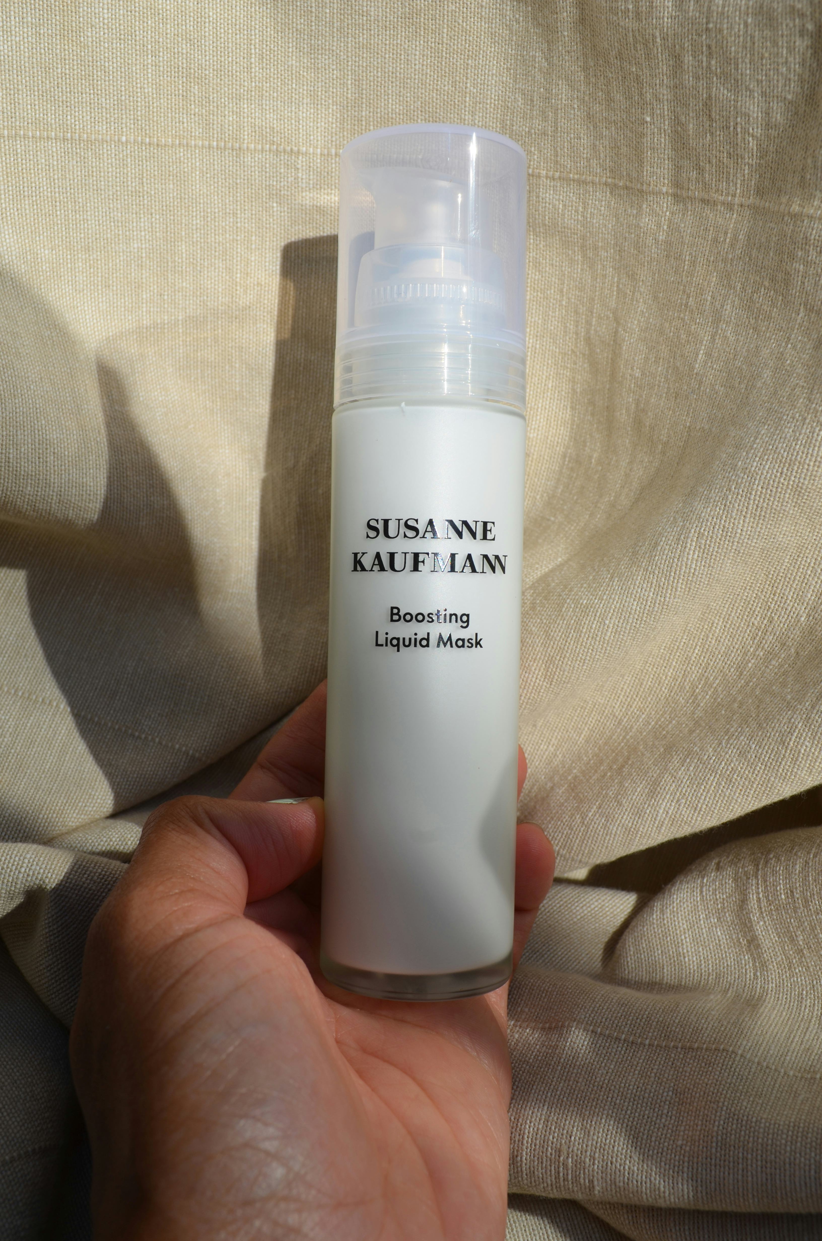 Susanne kaufmann mask held by khera