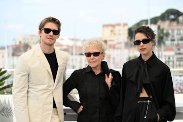 British actor Joe Alwyn, French film director Claire Denis and US actress Margaret Qualley attend a ...