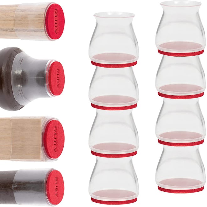 BulbHead Chair Leg Floor Covers (8-Pack)