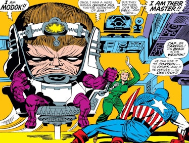 M.O.D.O.K. confronts Captain America in Tales of Suspense Vol. 1 #94