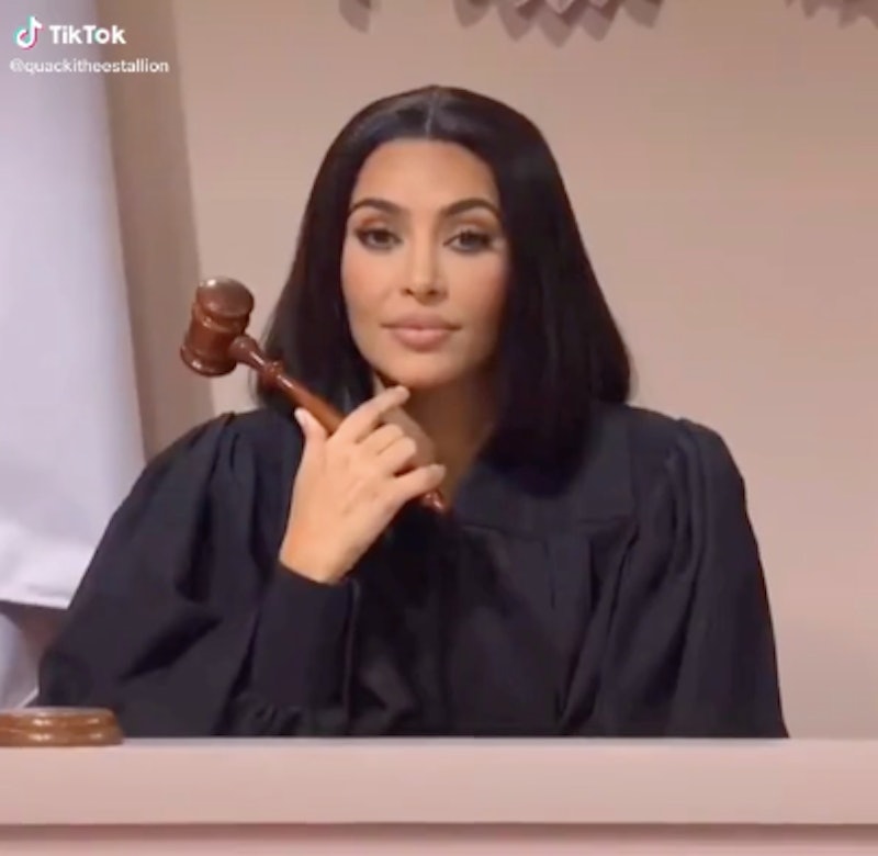 Kim Kardashian on Saturday Night Live saying, "Ew, that is so cringe. Guilty."