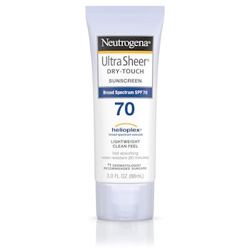 neutrogena ulta sheer dry touch sunscreen SPF 70