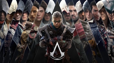  Assassin’s Creed Infinity key art showing protagonists from throughout the series