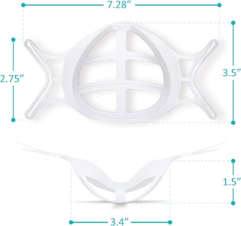 3-d mask bracket with dimensions shown