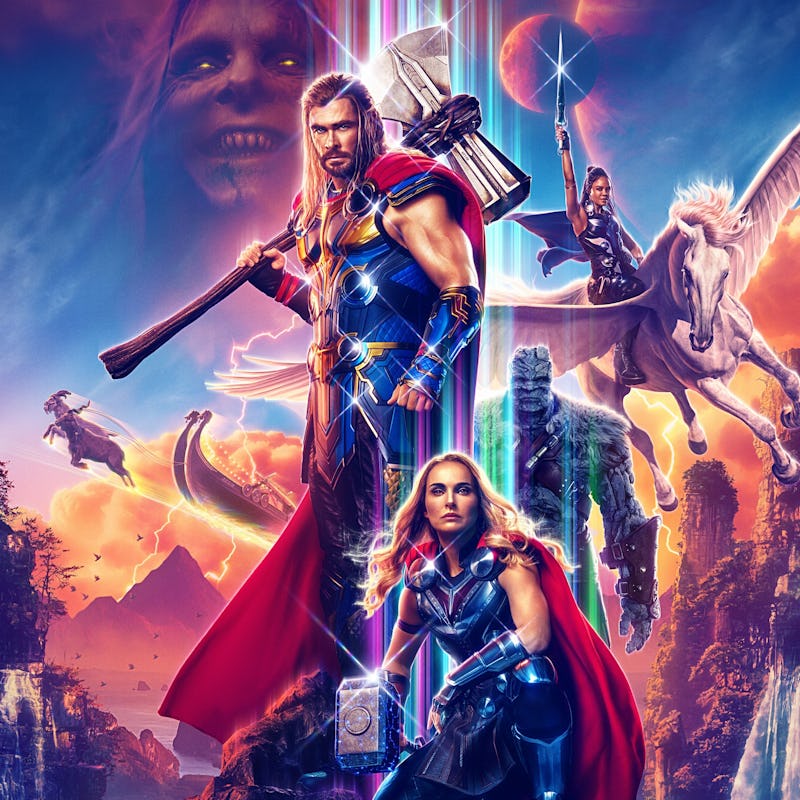 Movie poster for Thor Love and Thunder