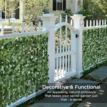 Best Choice Products fake ivy hedge, an affordable patio decor find