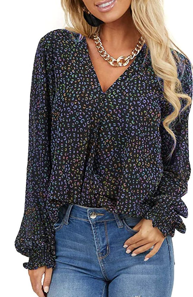 MLEBR Long Sleeve Printed Blouse