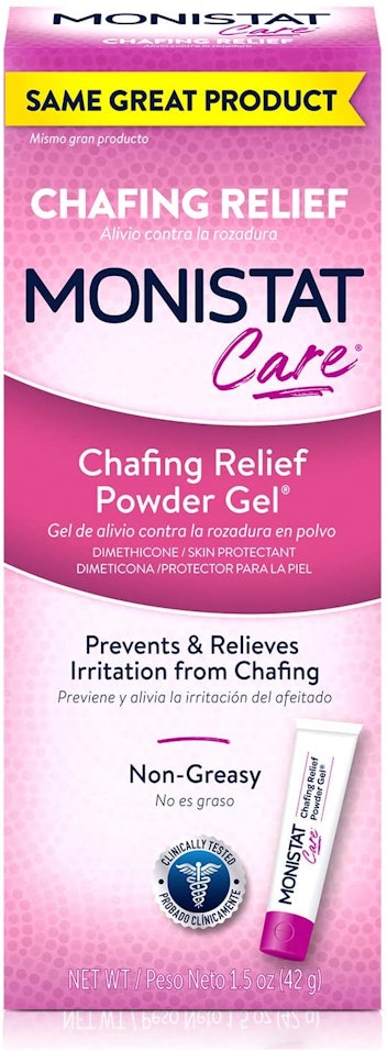 MONISTAT Care Chafing Relief Powder Gel Prevents Heals Chafing