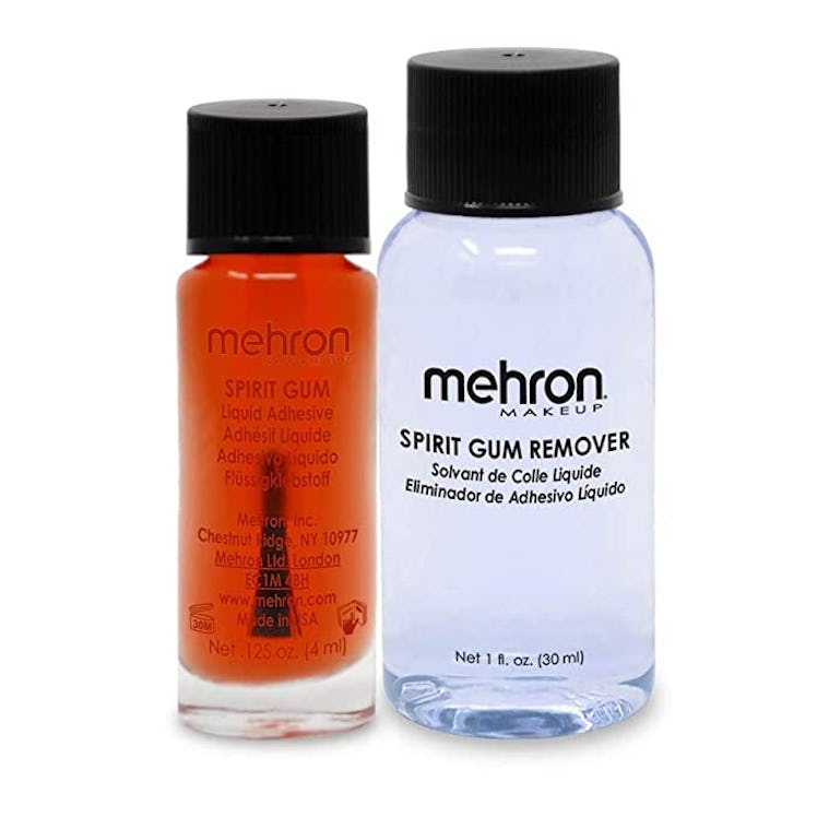 Face gems makeup is easy with Mehron Makeup Spirit Gum & Remover Combo Kit