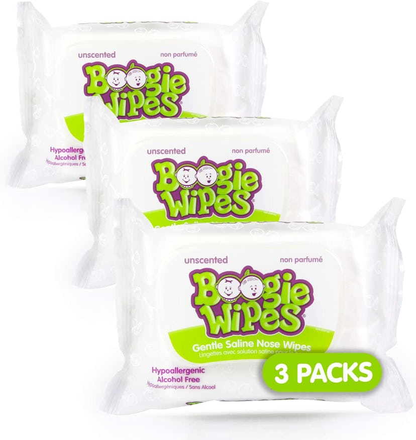 3 packs of boogie wet wipes 