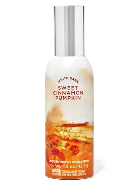 This pumpkin room spray is part of the Bath & Body Works fall 2022 collection. 