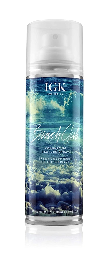 Hailey Bieber's beloved IGK Beach Club Texture Spray to get beach waves.