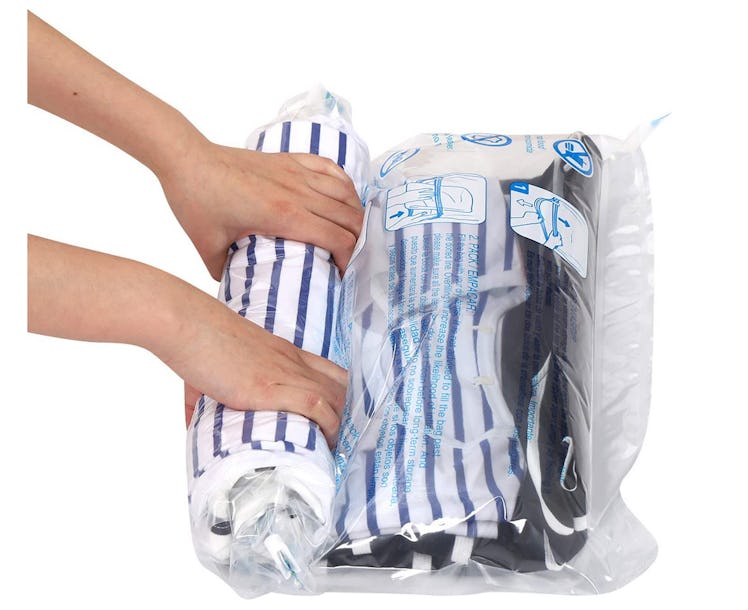 A 12-pack of travel compression bags, which is on sale for 45% Off for Amazon Prime Day 2022.