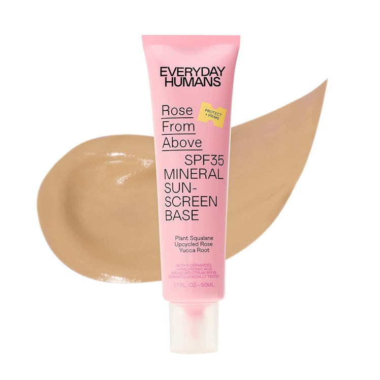 Everyday Humans Rose From Above SPF35 Mineral Sunscreen Tinted Moisturizer.
