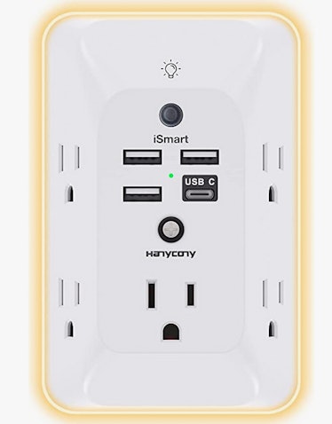A Multi-Plug Outlet Extender With Night Light is on sale for 50% off on Amazon Prime Day 2022.