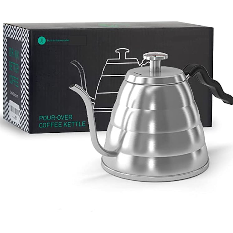 Coffee Gator Gooseneck Kettle with Thermometer