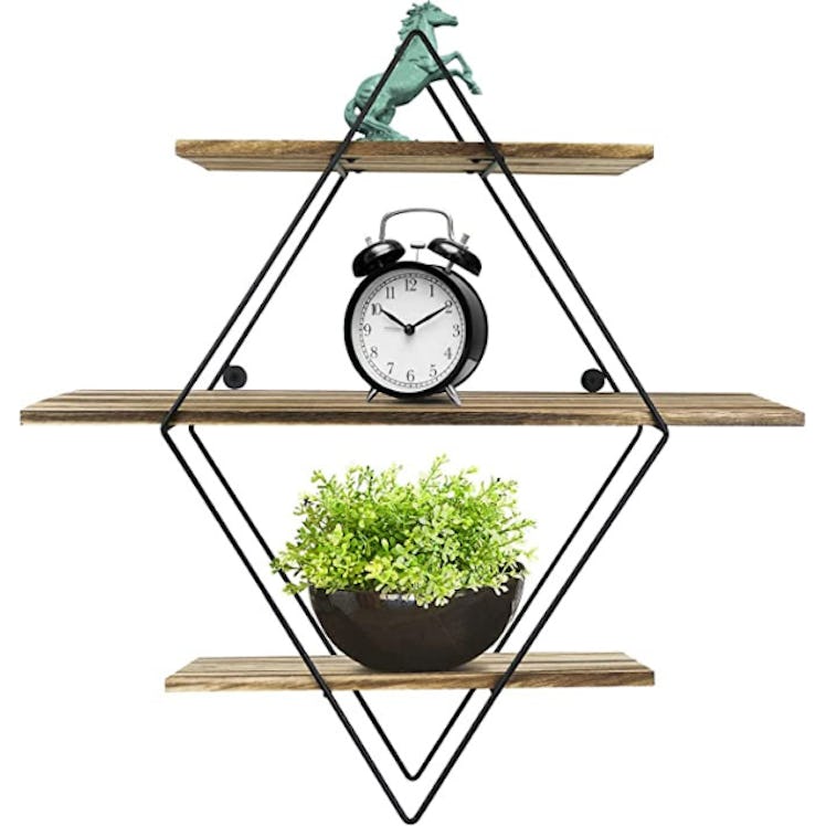 Greenco Geometric Floating Shelves