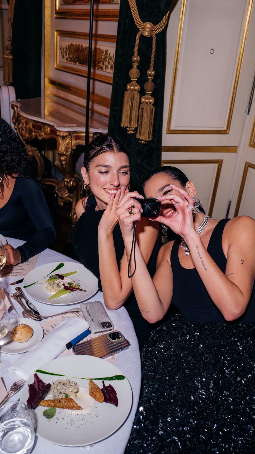 Rina and Dua Lipa celebrate Balenciaga’s Couture 51st collection dinner in Paris on July 6.