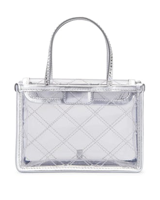 Amina Muaddi Amini Betty Quilt PVC Top-Handle Bag