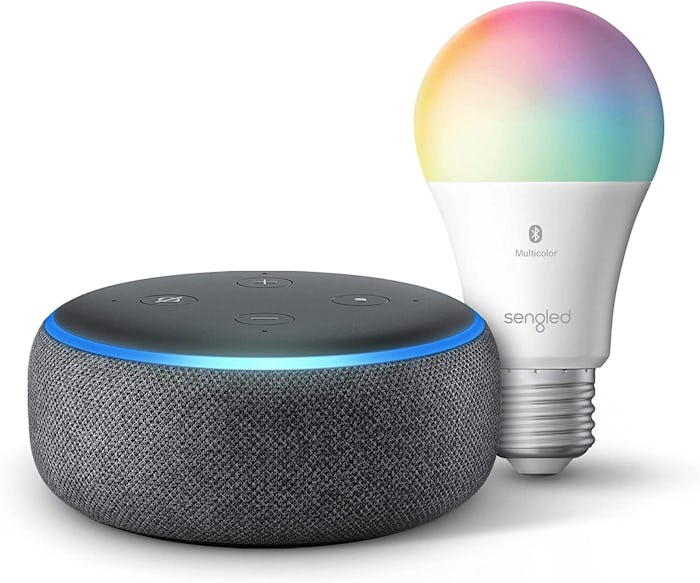 Echo Dot With Sengled Smart Color Bulb (3rd Gen)