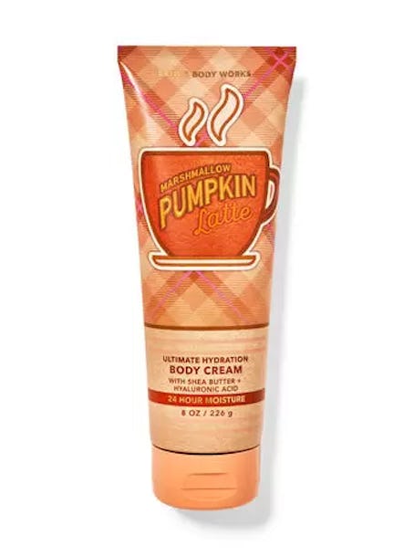 This pumpkin cream is part of Bath & Body Works' fall 2022 collection. 