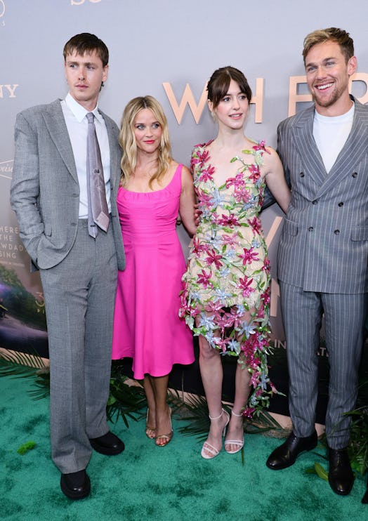 Harris Dickinson, Reese Witherspoon, Daisy Edgar-Jones and Taylor John-Smith attend "Where The Crawd...