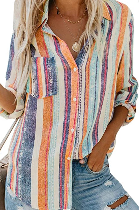 Astylish Button Down Blouse