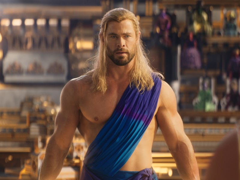 Chris Hemsworth in a scene from Marvel's 'Thor: Love and Thunder'