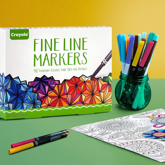 Designed specifically for coloring, these Crayola Fine Line Markers are some of the best markers for...