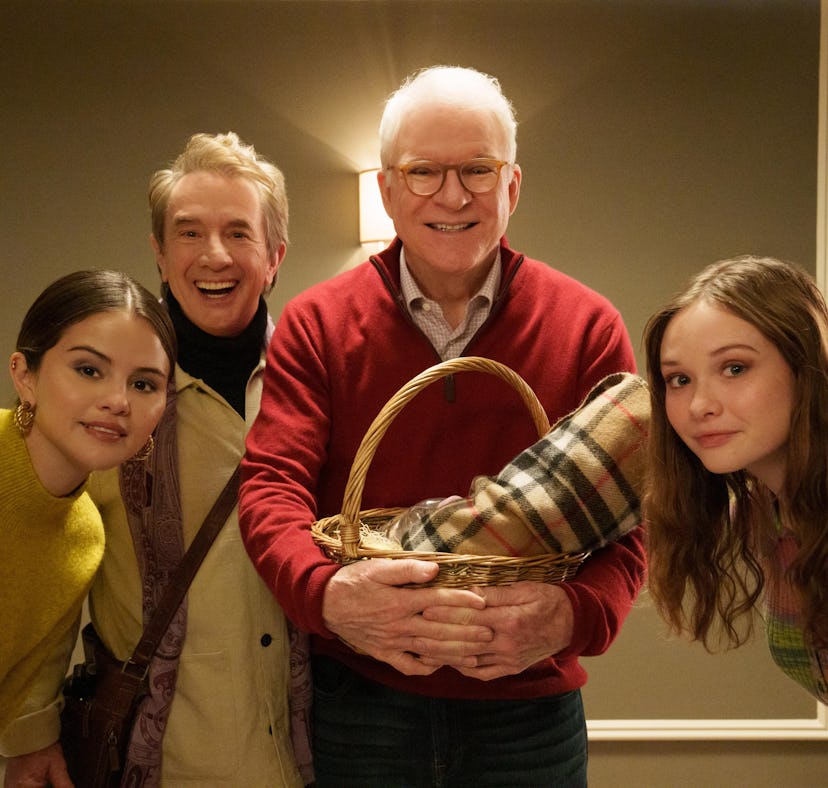 Mabel (Selena Gomez), Oliver (Martin Short), Charles (Steve Martin) and Lucy (Zoe Margaret Colletti)...
