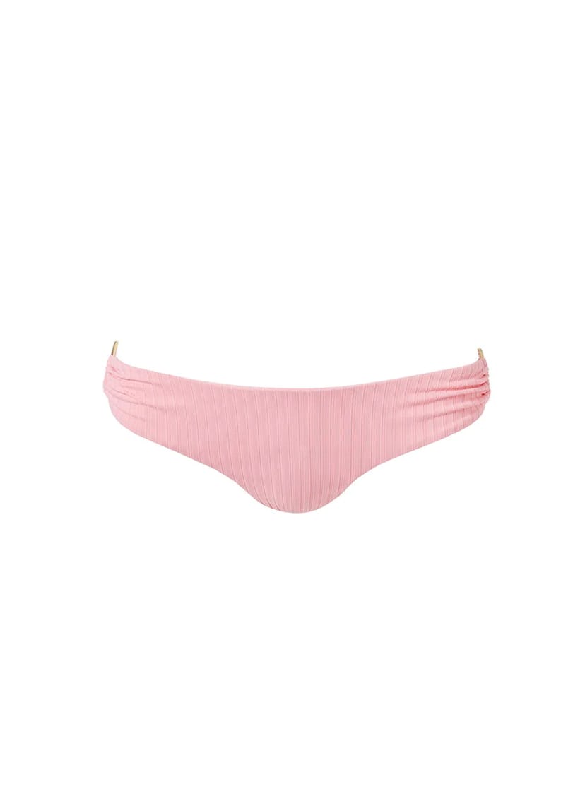 EVITA BLUSH RIBBED BIKINI BOTTOM