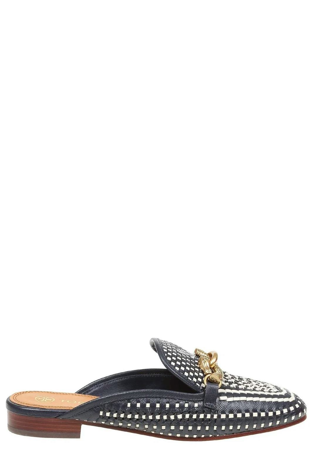 Tory Burch Jessa Woven Pointed Toe Loafers