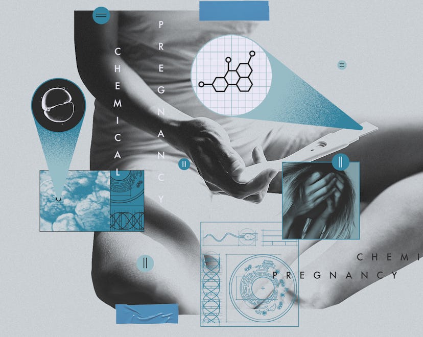 A pregnant woman looking at her ipad while researching chemical pregnancy