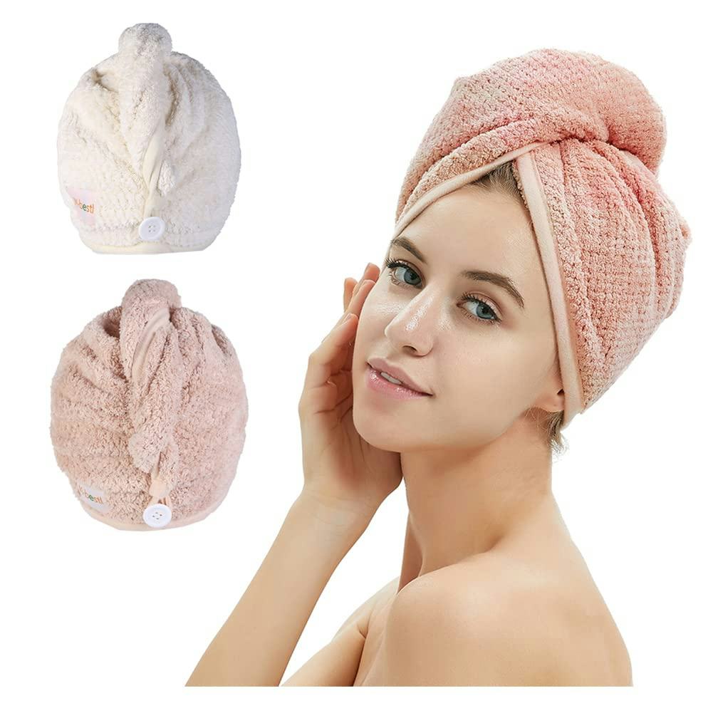 M-bestl Microfiber Hair Wraps (2-Pack)